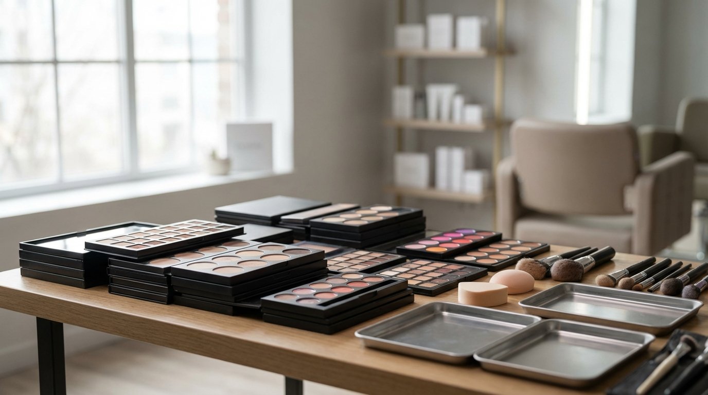 پالت آرایشی عمده: راهنمای کامل برای سالن‌های زیبایی و توزیع‌کنندگان موفق