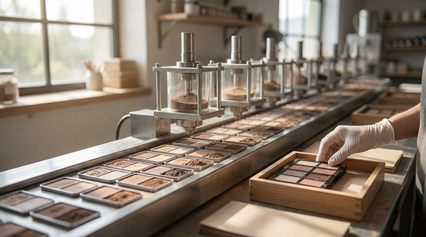 فرآیند سفارش و تولید پالت سایه چشم اختصاصی