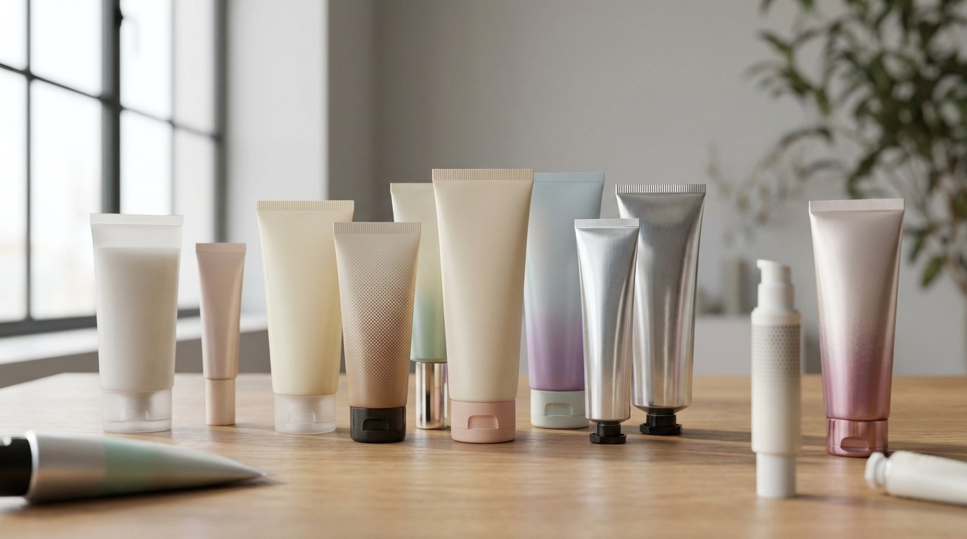 انواع تیوب کرم صورت عمده: مواد، طرحها و ابعاد