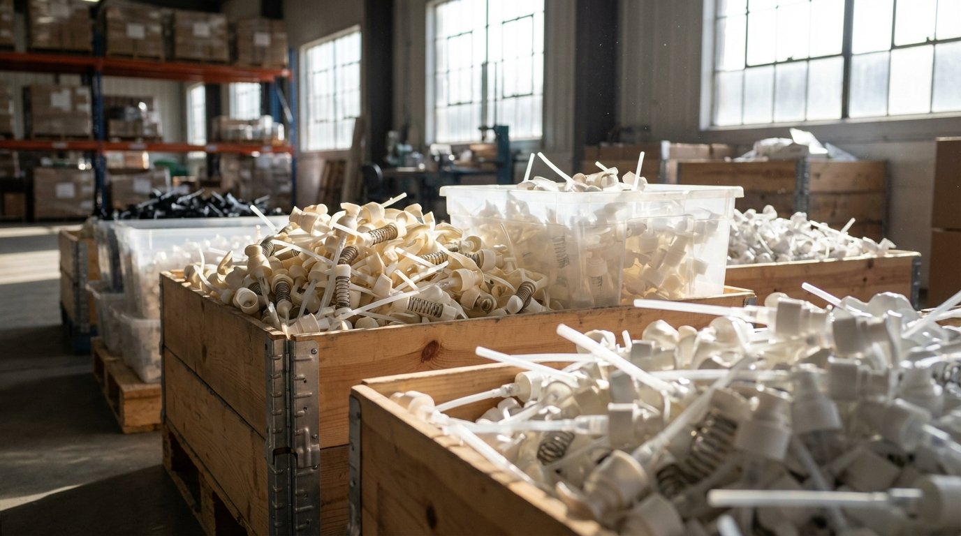 پمپ اسپری لوسیون عمده: راهنمای کامل برای انتخاب و خرید هوشمندانه 1 پمپ اسپری لوسیون چیست و چرا برای صنعت شما حیاتی است؟