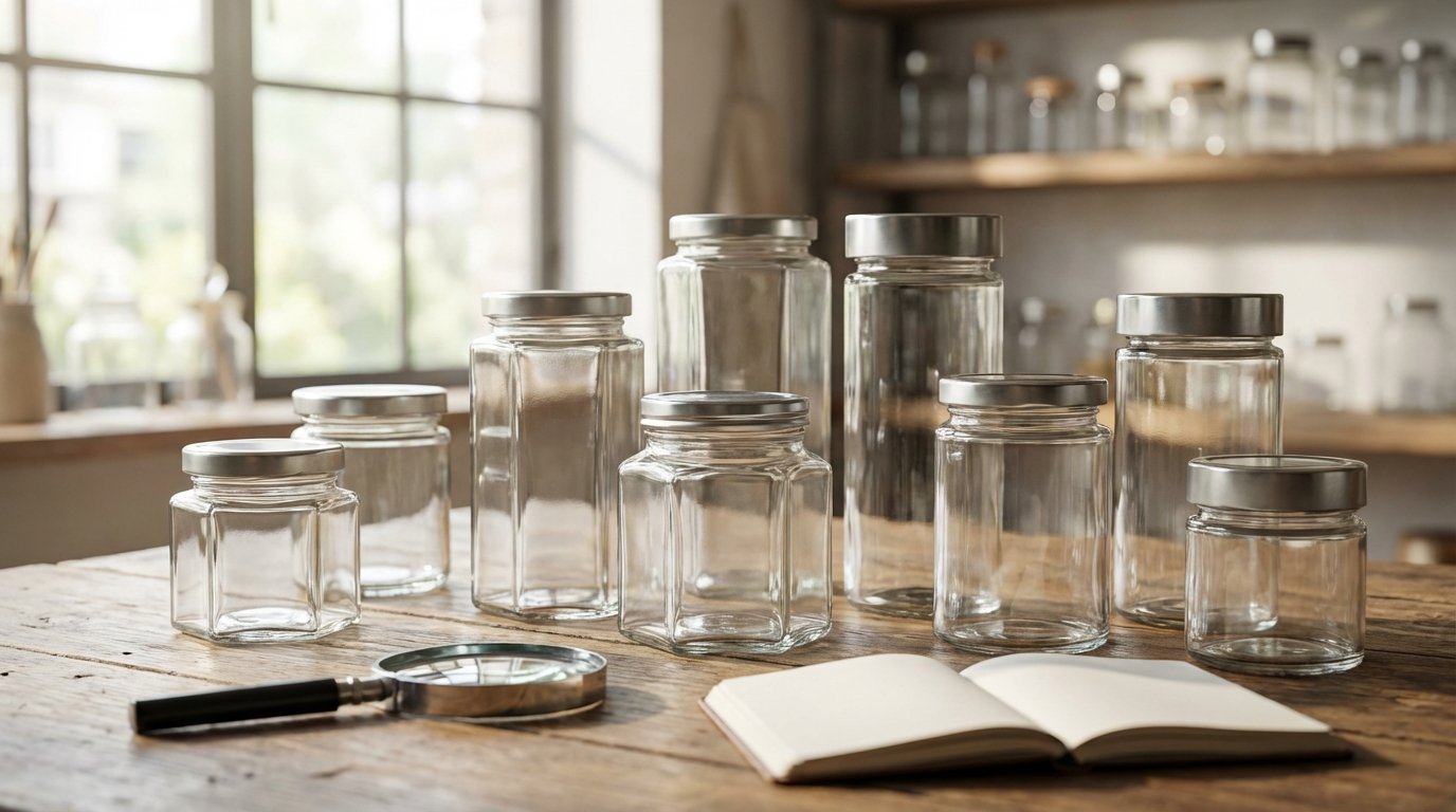 معیارهای انتخاب جار شیشه‌ای لوکس عمده