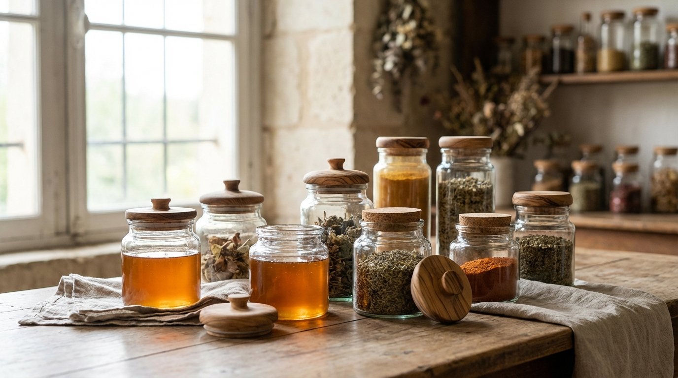 جار شیشه‌ای لوکس عمده: جلوه‌ای بی‌نظیر برای محصولات ارگانیک و خاص