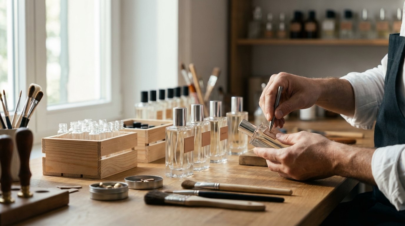 شخصی‌سازی و برندسازی بطری‌های شیشه‌ای عطر