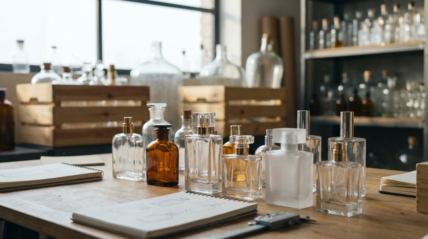 بطری شیشه‌ای عطر عمده: راهنمای جامع انتخاب و خرید برای تولیدکنندگان و پخش‌کنندگان