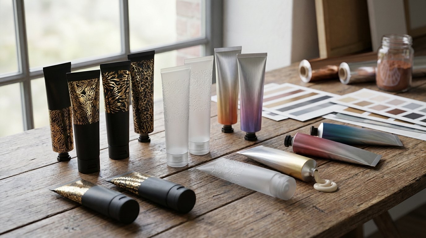 گزینه‌های چاپ و تزیین تیوب آرایشی