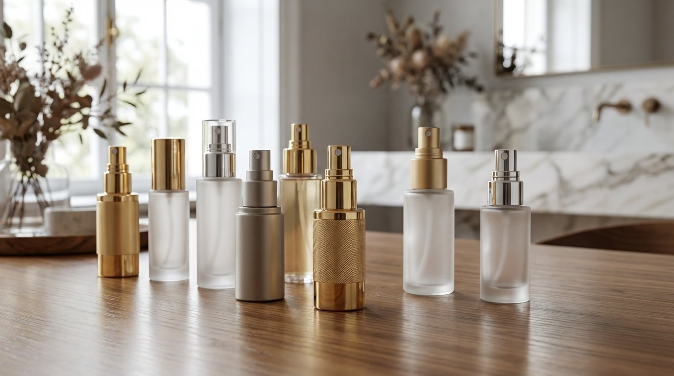 پمپ اسپری لوکس عمده: جلوهای خاص برای محصولات آرایشی و عطر شما 2 انواع پمپ اسپری لوکس: انتخاب مناسب برای محصول شما