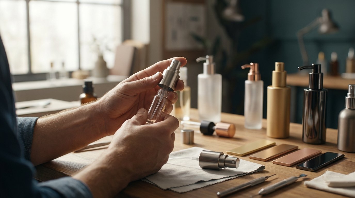 پمپ اسپری لوکس عمده: جلوهای خاص برای محصولات آرایشی و عطر شما 4 شخصیسازی پمپ اسپری: تمایز برند شما در بازار رقابتی