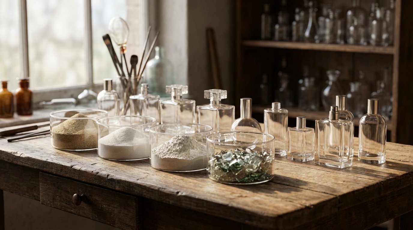 انواع مواد اولیه شیشه عطر و مزایای آنها