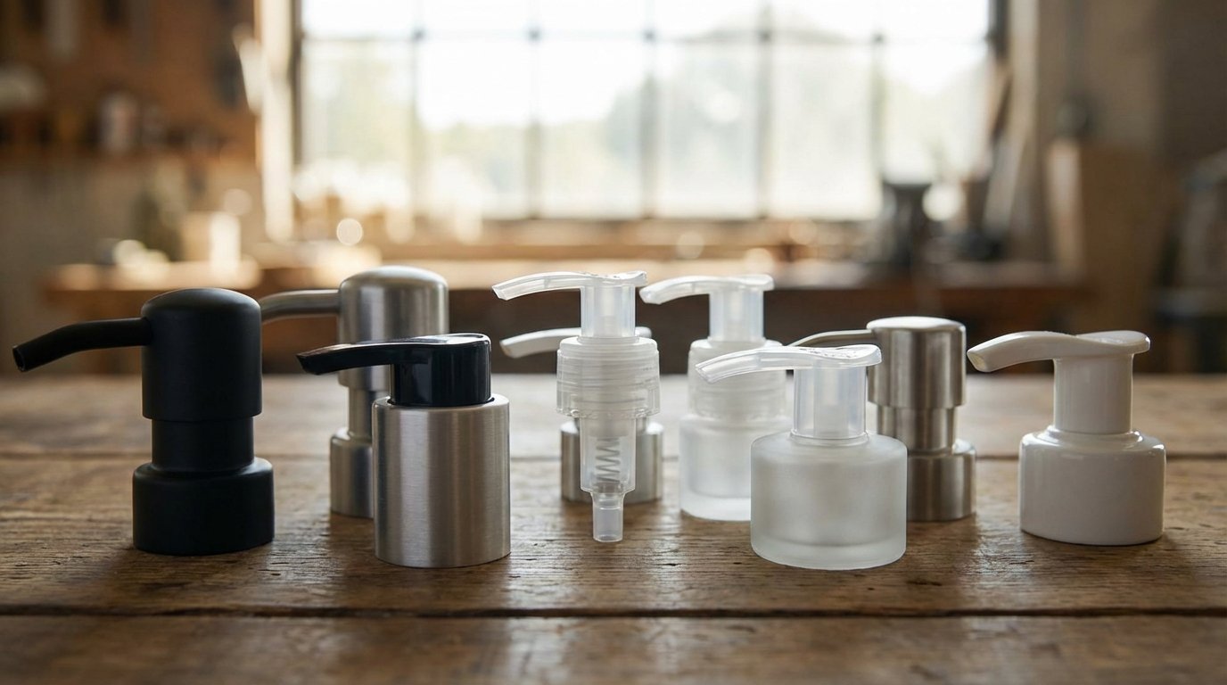 راهنمای جامع خرید درب پمپ لوسیون عمده: انتخاب هوشمندانه برای تولیدکنندگان 2 انواع درب پمپ لوسیون عمده