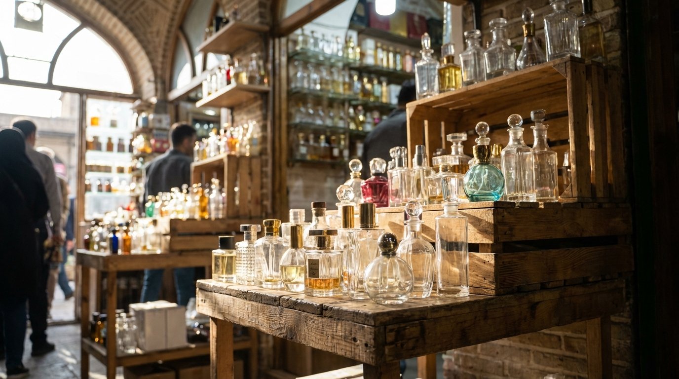 انواع شیشه عطر موجود در بازار عمده تهران