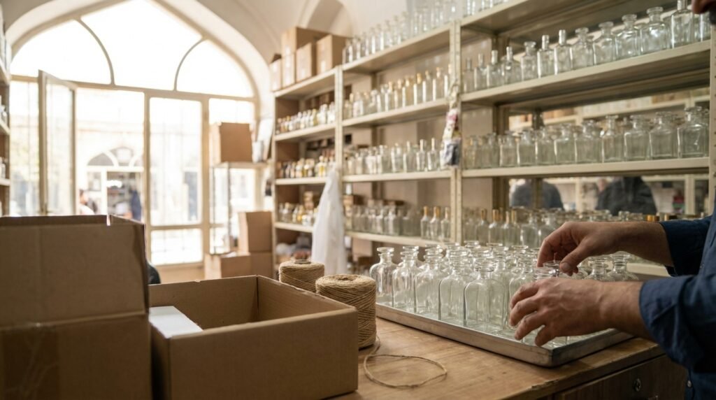 خرید شیشه عطر ارزان عمده در تهران: راهنمای جامع برای برندهای نوپا