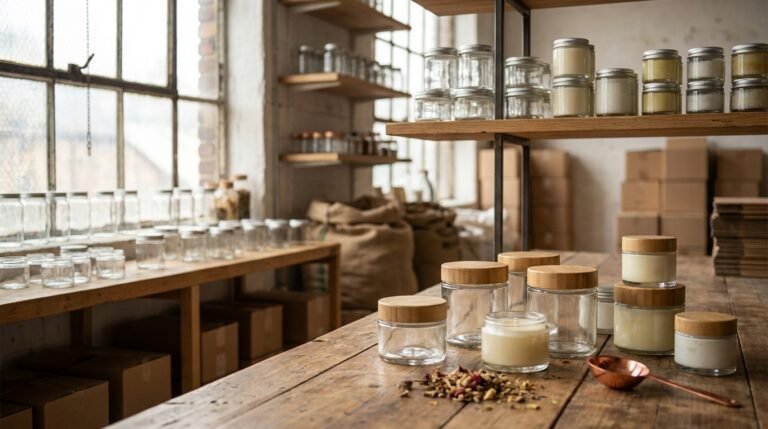 جار شیشه‌ای آرایشی عمده: راهنمای کامل انتخاب و خرید برای تولیدکنندگان