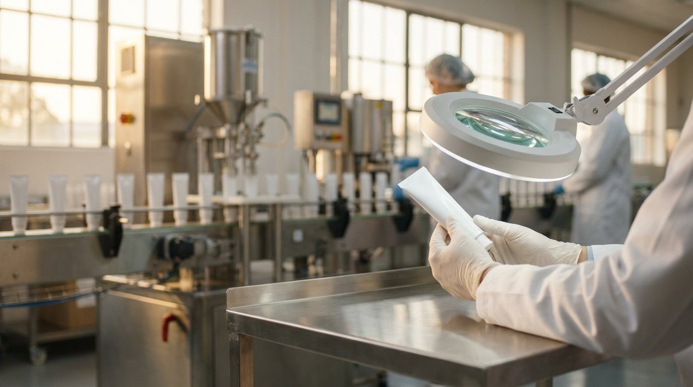 تیوب کرم باکیفیت عمده: راهنمای انتخاب و خرید هوشمند برای تولیدکنندگان و توزیعکنندگان 6 فرایند تولید و کنترل کیفیت تیوب کرم