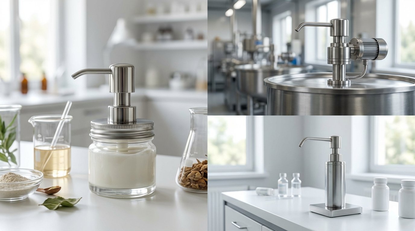 پمپ کرم سفارشی عمده: راهنمای جامع برای برندسازی قدرتمند شما 6 کاربردهای متنوع پمپ کرم سفارشی در صنایع