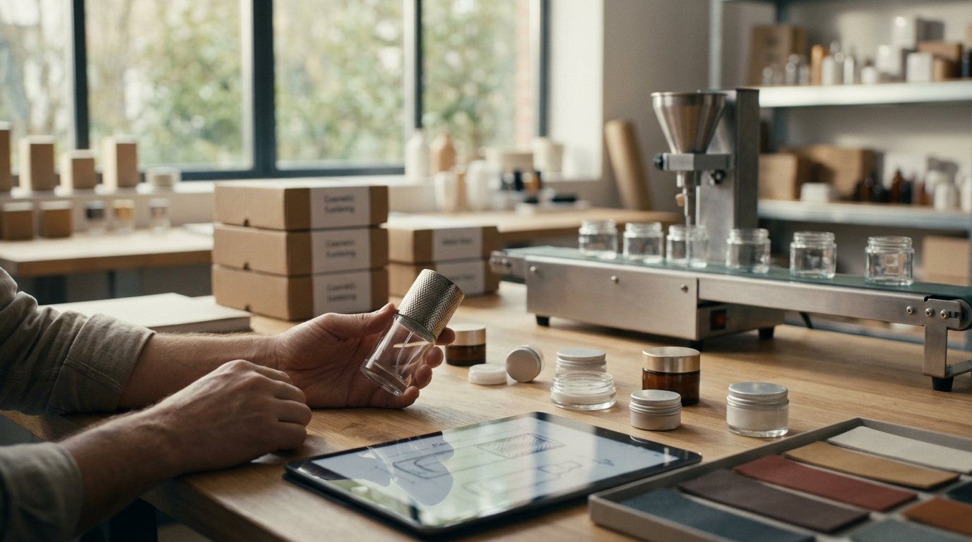 فرآیند سفارش و تولید پوکه آرایشی عمده سفارشی